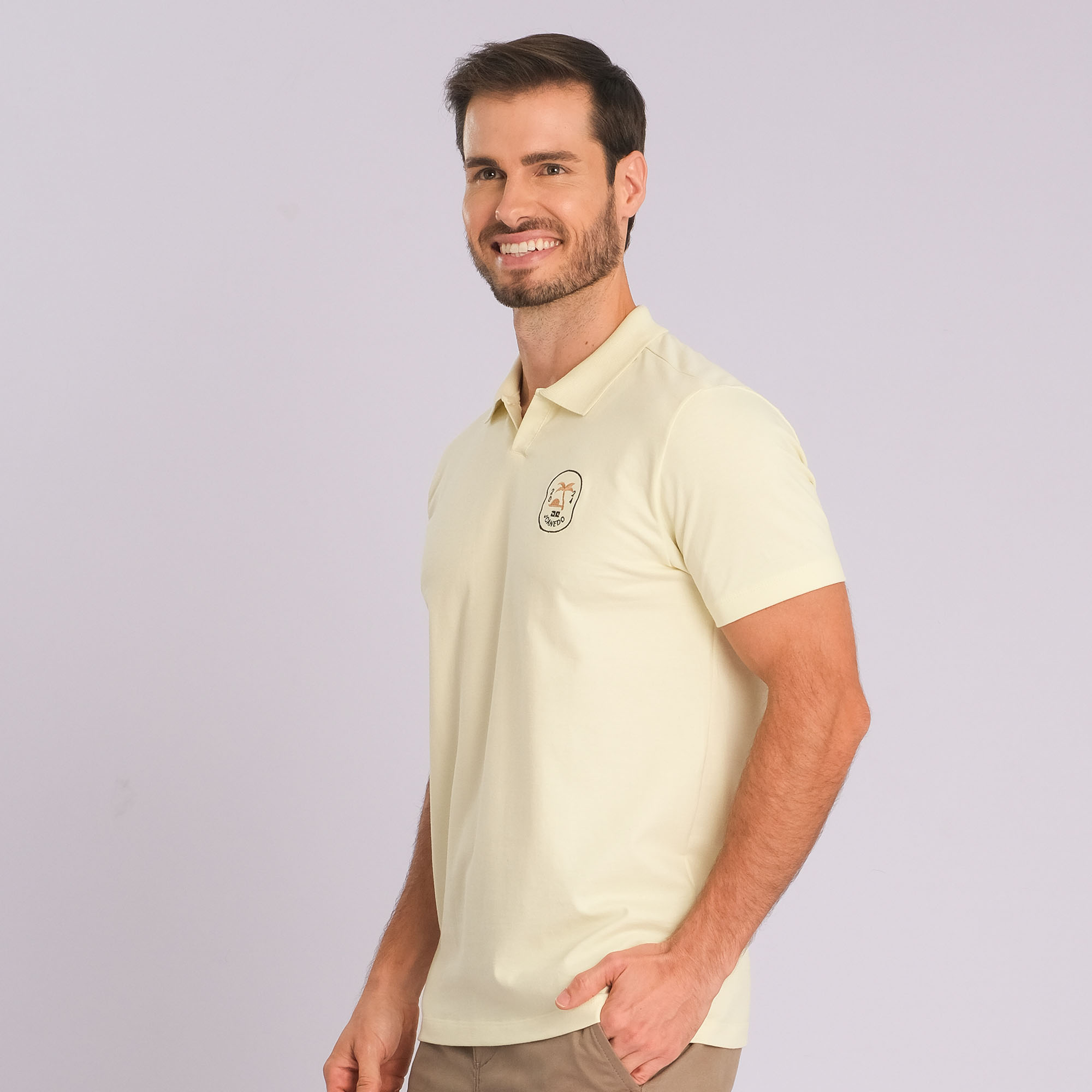 Polo Manga Curta Piquet Sunshine com Elastano